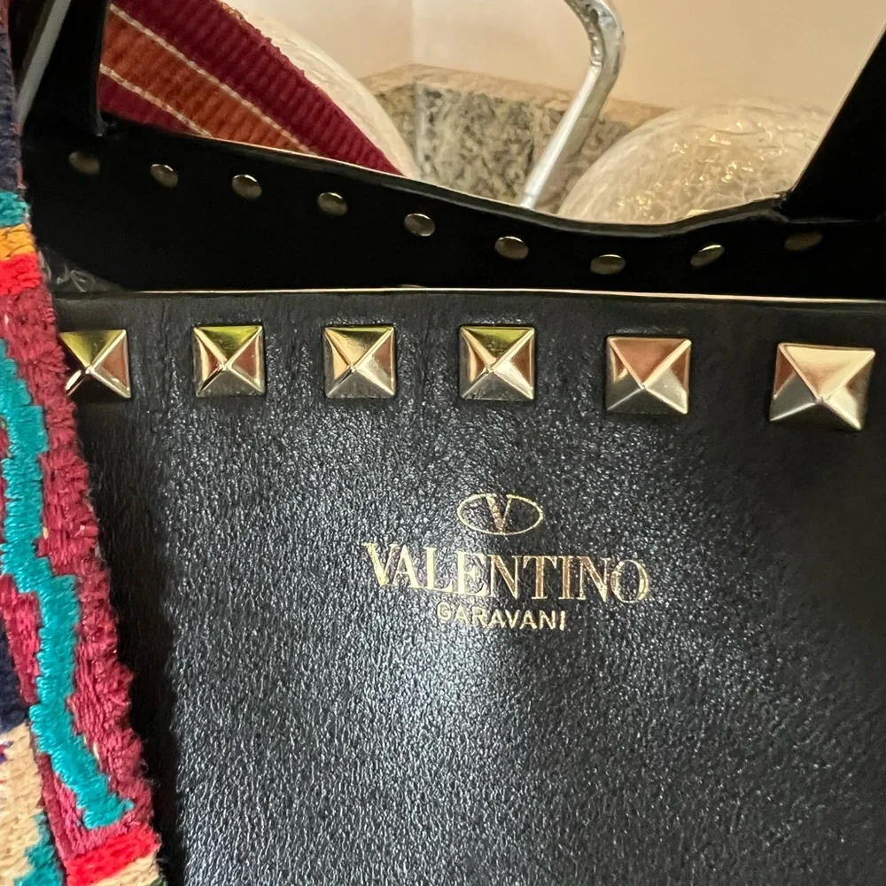 Valentino Garavani Rockstud Tote with Guitar Strap
